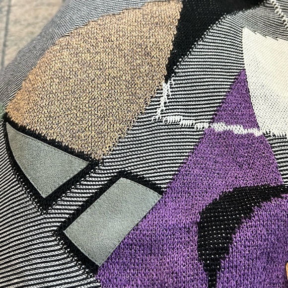 VITTORIO ROCHETTI 80s Geometric Design Lightweight Pullover Shirt Size M - Picture 6 of 6